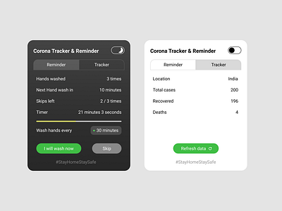 Corona Tracker & Reminder