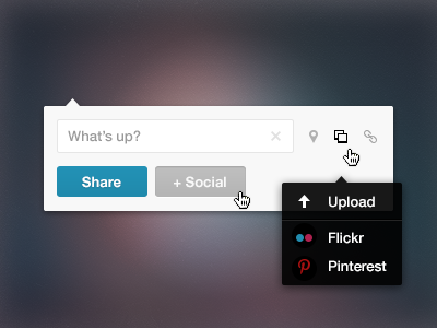 What's up? popup social ui user ux