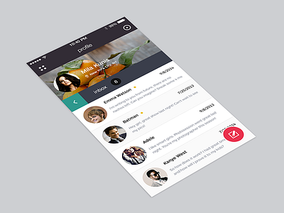 Inbox email flat icons inbox ios7 menu metro profile social ui user ux