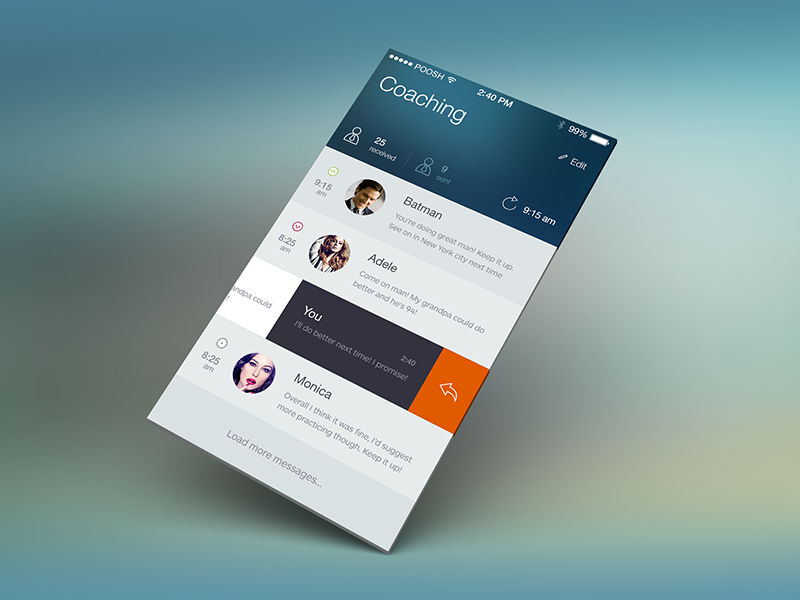 Coaching IO7 concept by Julia Khusainova on Dribbble