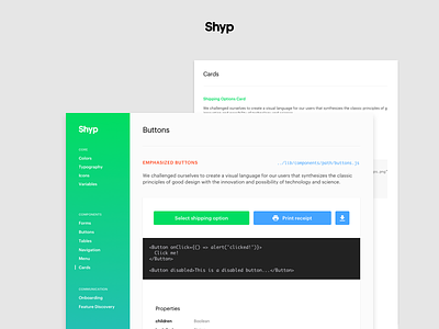 Components Library is live! brand form guide icon iconography keyboard react shyp style typography ui ux