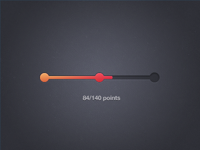 Points Bar bar web texture dark point profile idea gradient color text shadow loading