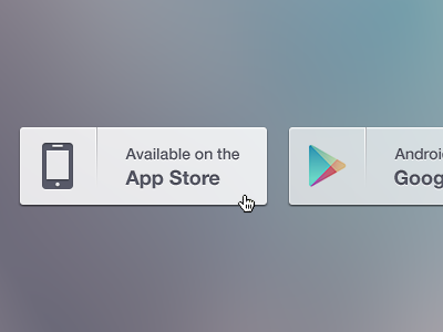 Download buttons android button clean color hover ios iphone light ui ux