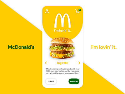 McDonald's Delivery App app apple design fast food fastfood flat google illustration iphone material mcdonald mcdonalds minimal modern ui ux ux ui ux design uxdesign uxui