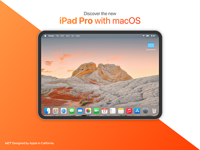 The new iPad Pro, now with macOS apple art design flat google illustration illustrator ios ipad iphone mac macbook macos material minimal modern ui uidesign uiux ux