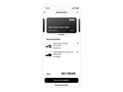 Credit Card Checkout app checkout creditcard daily 100 challenge daily ui dailyui dailyui002 ecommerce iphonex mobile mobile app mobile ui ui