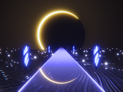 The Eclipse 3d abstract abstract art abstraction alien art artist artwork blender cycles cyclesrender eclipse illustration