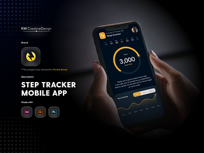 Step Tracker design designinspiration fitness steps track uiinspiration uitrends uiux uiuxdesign