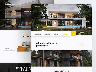 Kastori Construction Company building constr construction designinspiration graphic design landingpage prefab real estate ui websitedesign