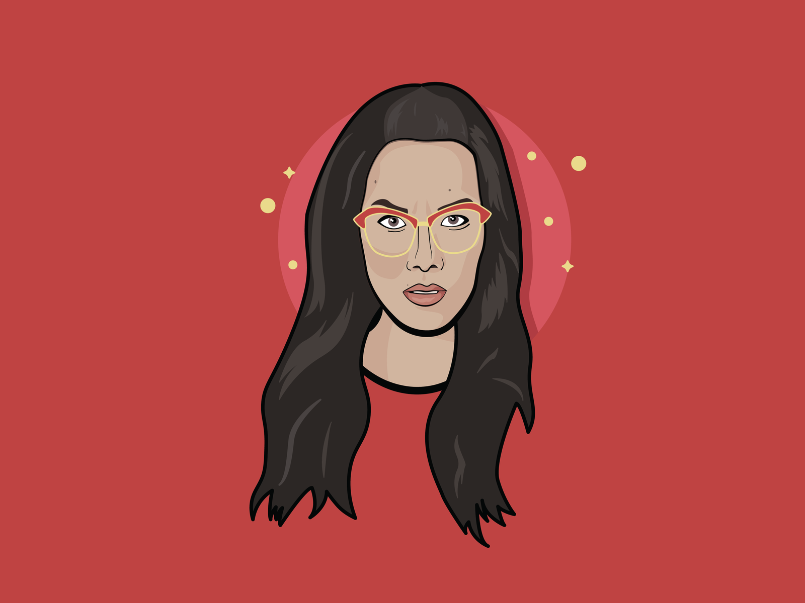 Ali Wong by Katherine Johnson on Dribbble