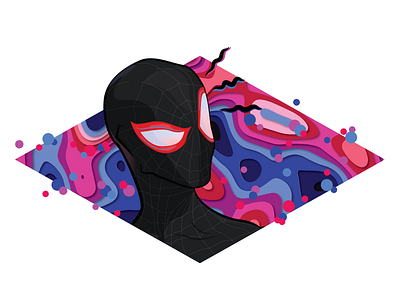 Miles Morales design illustration miles miles morales spiderman spiderverse vector