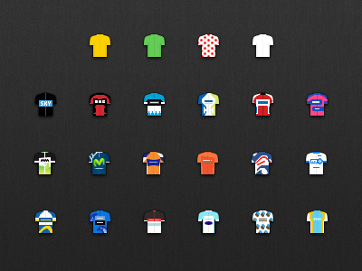Tour de France app Jerseys