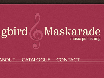 Sheet music site music red