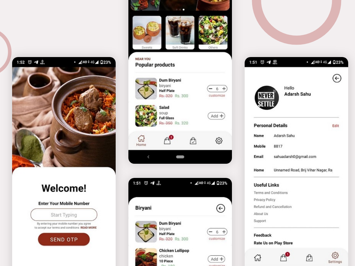 Restaurant Food order concept by Adarsh Sahu on Dribbble