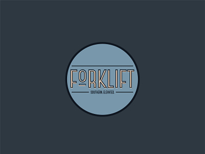 Forklift Restaurant Brand branding design illustration logo pms restaraunt vector