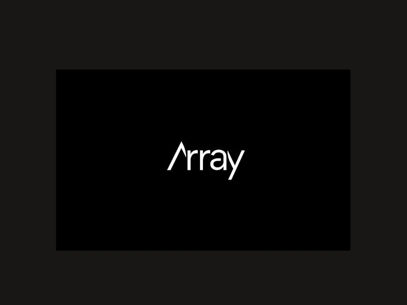 Array | Landing page slider animation landingpage slider design transition uiuxdesign webdesign
