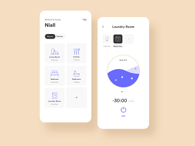 Smart Home App app design mobile smarthome ui user experience ux