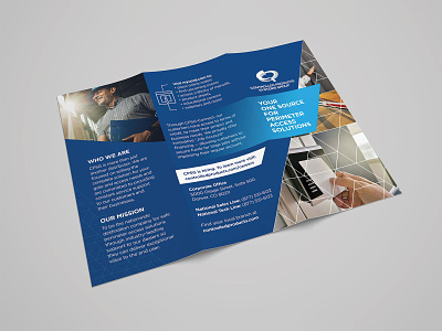 Exterior of Trifold Brochure for CPSG branding design graphic design print typography