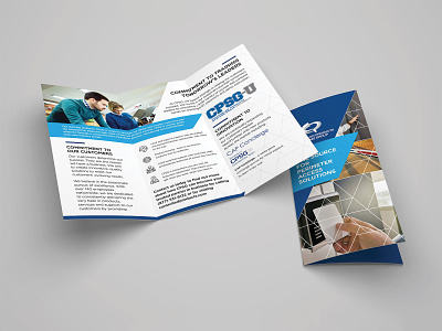 Interior of 11x8.5 Trifold Brochure for CPSG branding design graphic design print typography