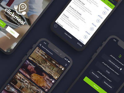 Clickmeal IOS App food ordering app ios iphone app design ui ux design ui design ui designer ux designer