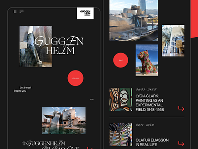 Guggenheim museum concept website art clean design editorial fashion gallery guggenheim museum magazine museum ui website