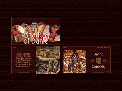 Dante Alighieri website concept clean concept dante design editorial fashion magazine ui website