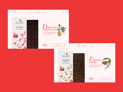 CHOCOBAR website for chocolate bars shop