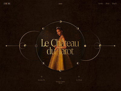 Dior Haute Couture Collection promo site concept brand clean clothers collection couture design dior dress ecom ecommerce editorial fashion magazine promo shop store tarot ui website