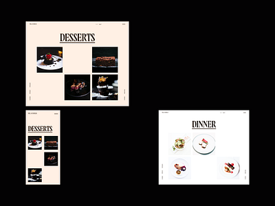 Villa Familia restaurant website design brand chef clean design dish editorial fashion food magazine meal restaurant ui