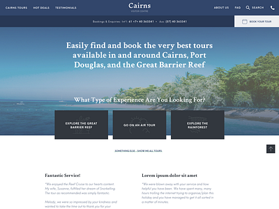 Data-Driven Website Design for Tour Booking Company