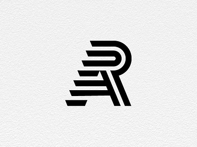 A + R a branding design graphic logo mark r typography