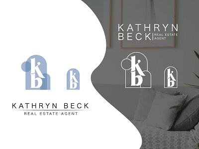 Kathryn Beck Real Estate Agent Branding black blue branding circle feminine home house logo personal brand personal branding personal logo real estate real estate agency real estate agent real estate branding real estate logo realestate realtor realtor logo realtors