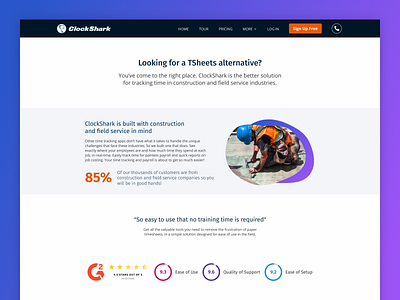 Comparison Landing Page