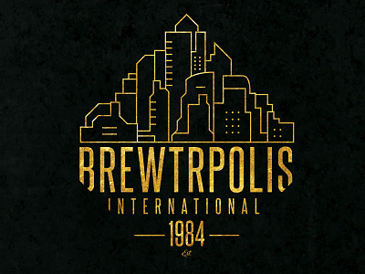 Brewtropolis beer branding brewery cities logo