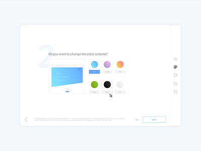 Creative Brief Webform: Choose a Color branding branding design clean design color design minimalism ui user experience user interface web design webform