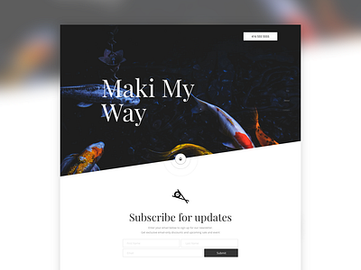 Customized Landing Page: Sushi - Subscribe