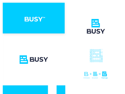 Busy branding graphicdesign identity design illustrator logo logodesign