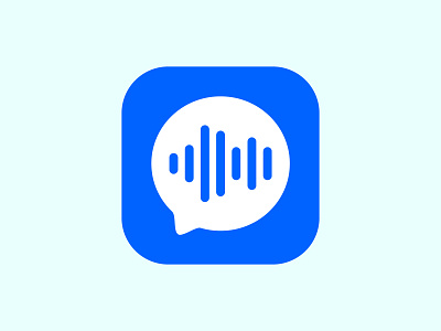 Messenger App Icon app icon audio brand identity branding chat logo messenger sound