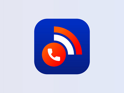 SIP Telefonanlagen app icon branding design logo phone ring telephone wifi