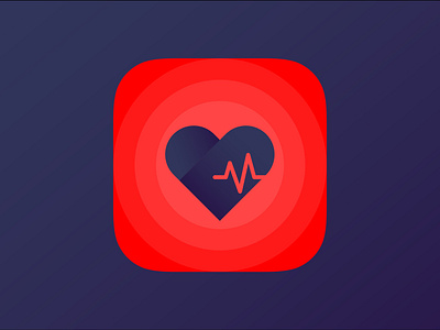 pulse app icon design fitness health heart heart beat icon pulse