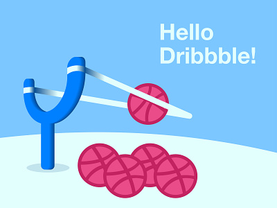 Dribbble shots catapult debut debutshot design game illustration poster