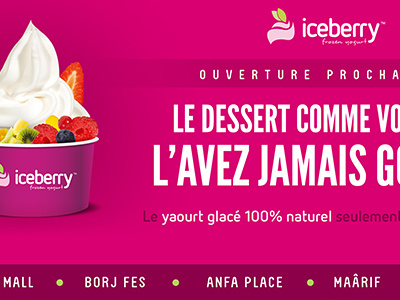 Iceberry "Coming soon" Palisade branding graphic design