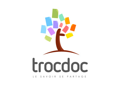 Trocdoc colorful illustration logo tree