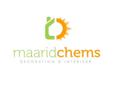 Maarid Chems colorful house interior decoration logo sun