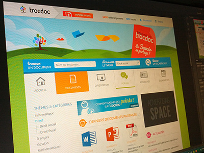 Trocdoc homepage icons illustration website