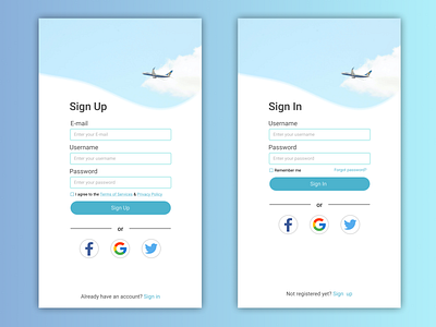 Daily UI Challenge #1 - Sign up