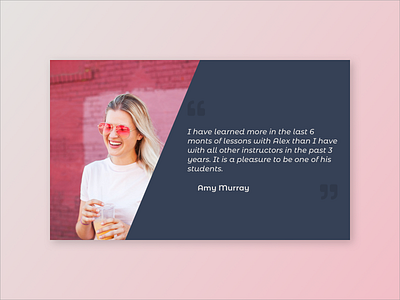 DailyUI 039 - Testimonials