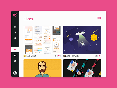 DailyUI 044 - Favorites challenge dailyui dailyui044 design dribbble favorites ios ipad likes redesign ui ux