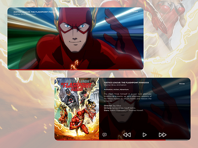 DailyUI 057 - Video Player challenge dailyui dailyui057 dc design flashpoint mobile player the flash ui ux video