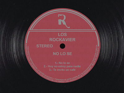Los Rockavier - No lo se / EP Artwork album artwork cd cd artwork cd packaging cover design ep music photoshop vynil
